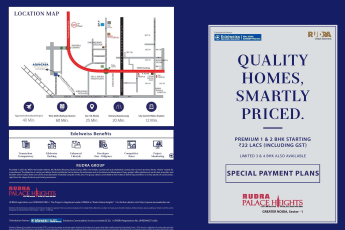 Book premium 1 & 2 BHK @ Rs. 22 Lacs at Rudra Palace Heights in Greater Noida